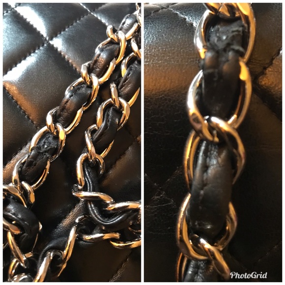 SOLD Authentic Chanel Maxi Double Flap Bag - Picture 7 of 10